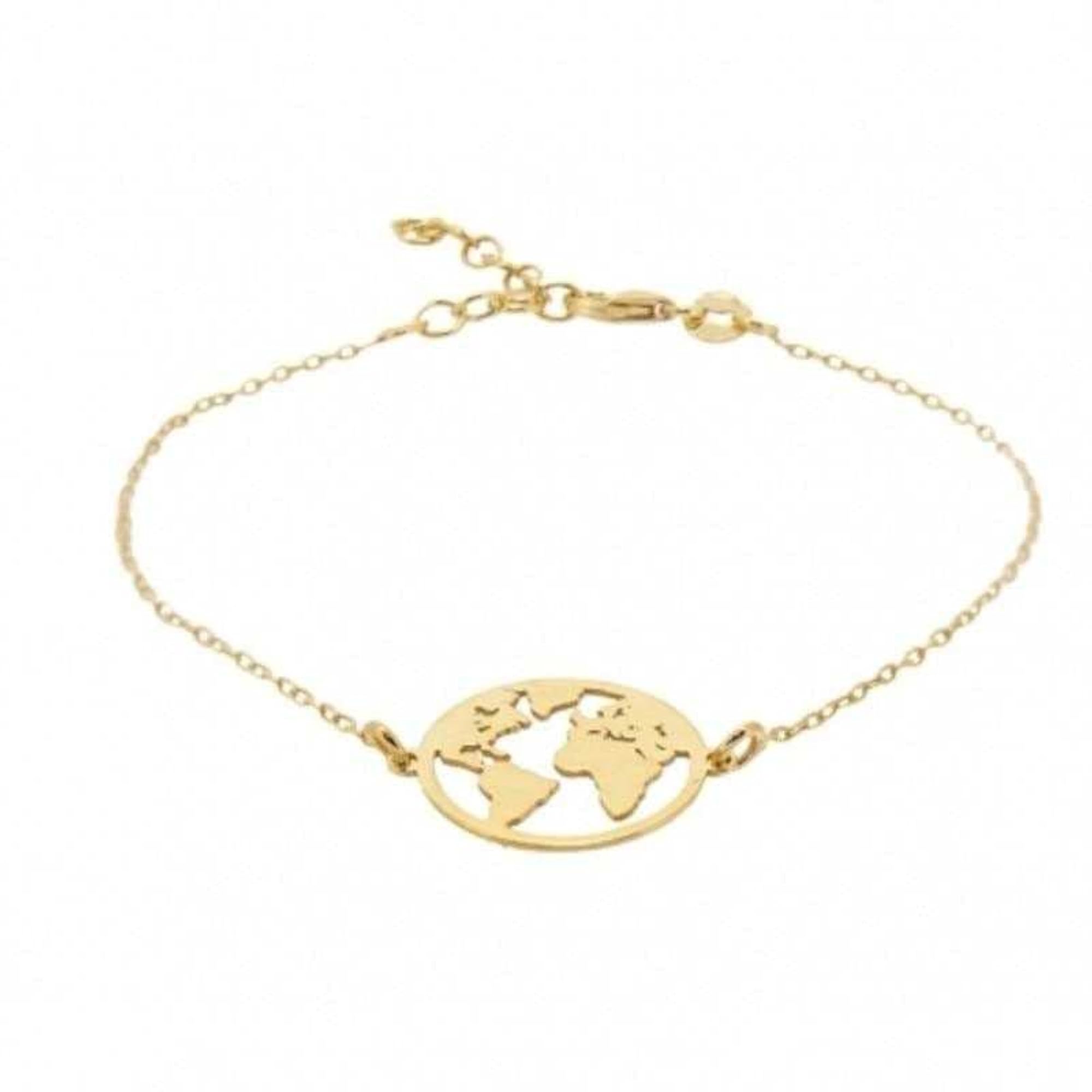 Bling Queen Plated Boho Multilayer Necklace With World Map